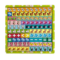 Дерев'яний пазл-сортер "Математичні сходи: Тварини" Ubumblebees (ПСФ079) PSF079 (PSF079)