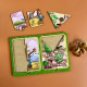 Дерев'яний пазл-вкладиш "Жирафи та крокодили" Ubumblebees (ПСД185) PSD185 в рамці  (PSD185)