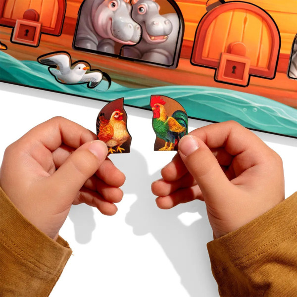 Розвиваючий пазл-вкладиш "Ноїв ковчег" PSD275 з фоном (PSD275)