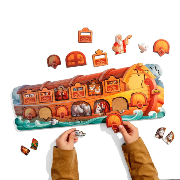 Розвиваючий пазл-вкладиш "Ноїв ковчег" PSD275 з фоном (PSD275)