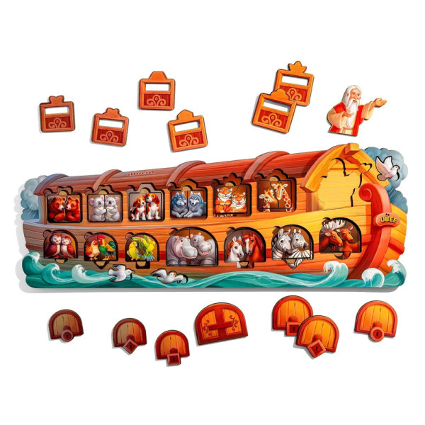Розвиваючий пазл-вкладиш "Ноїв ковчег" PSD275 з фоном (PSD275)