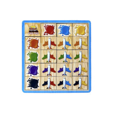 Дерев'яний пазл-сортер "Літаки" Ubumblebees (ПСФ105) PSF105 вивчення кольорів (PSF105)