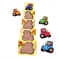 Настільна гра-сортер "Цуценята-трактористи" Ubumblebees (ПСФ068) PSF068 більше-менше (PSF068)