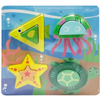 Дитячий дерев'яний пазл-вкладиш 3D "Морскі Тварини" C15057-5 (C15057-5)