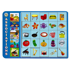 Дерев'яний пазл-вкладиш "Асоціації - 1" Ubumblebees (ПСД098) PSD098, 25 плашок  (PSD098)