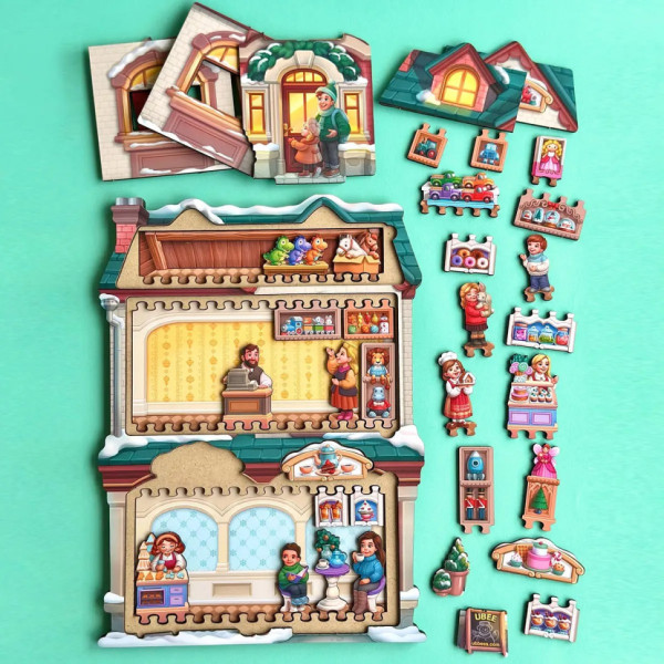 Двошаровий пазл-вкладиш "Магазин іграшок" PSD304 (ПСД304) (PSD304)