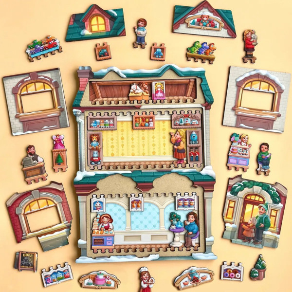 Двошаровий пазл-вкладиш "Магазин іграшок" PSD304 (ПСД304) (PSD304)