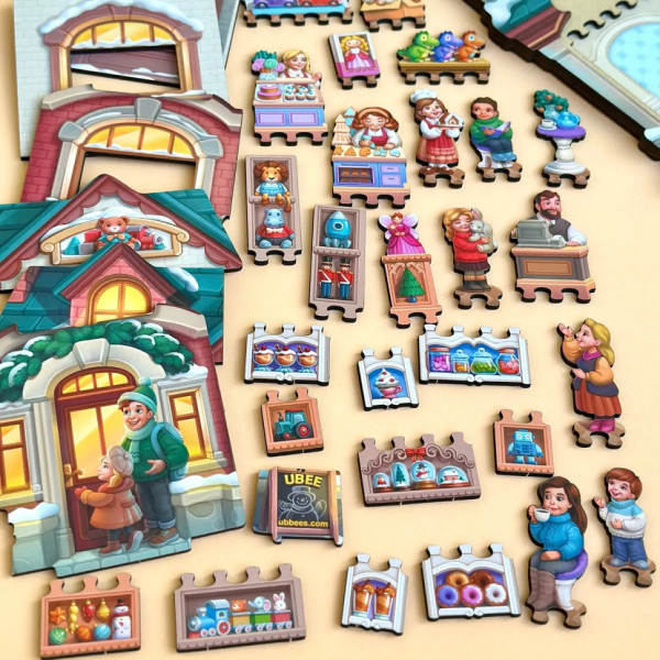 Двошаровий пазл-вкладиш "Магазин іграшок" PSD304 (ПСД304) (PSD304)