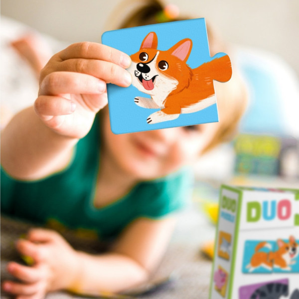 Детский пазл "ДУО-Животные-половинки" 300689, 24 элемента(300689)