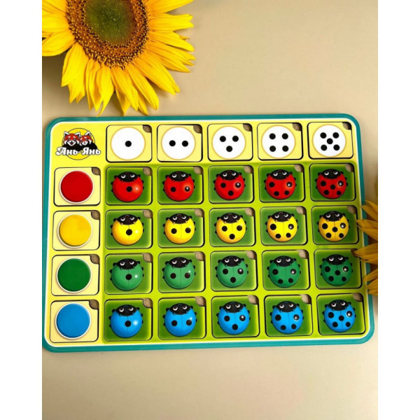 Настільна гра-сортер "Сонечко" Ubumblebees (ПСФ063) PSF063 колір, рахунок та напрямки (PSF063)