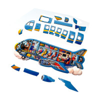 Деревянный Пазл-вкладыш "Самолет" Ubumblebees PSF161(PSF161)