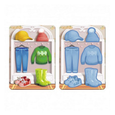 Дерев'яний пазл-вкладиш "Одяг-1" Ubumblebees (ПСФ118) PSF118 фон із підказкою (PSF118)