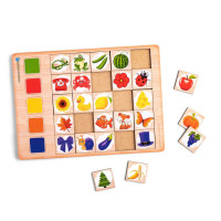 Дерев'яний пазл-вкладиш "Асоціації: кольори-2" Ubumblebees (ПСД095) PSD095, 25 плашок (PSD095)