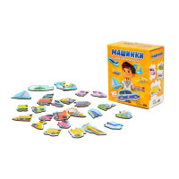 Деревянный магнитный пазл "Машинки" Puz-22932, 30 элементов (Puz-22932)
