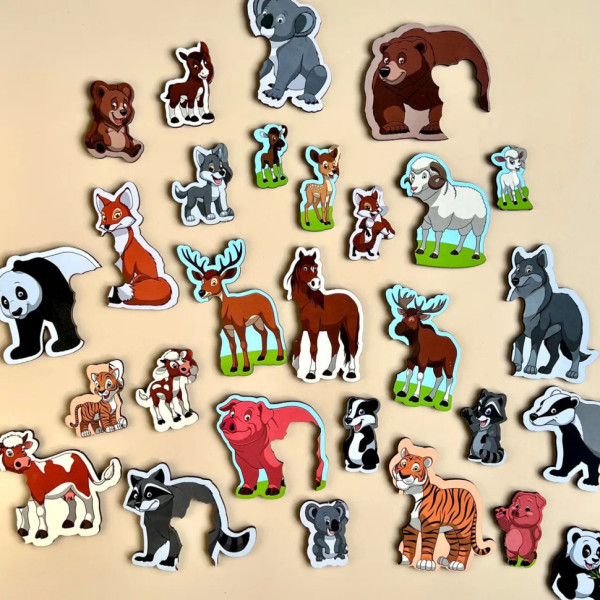 Дерев'яний пазл  "Мама і малюк" Ubumblebees (ПСД033) PSD033 кольоровий (PSD033)