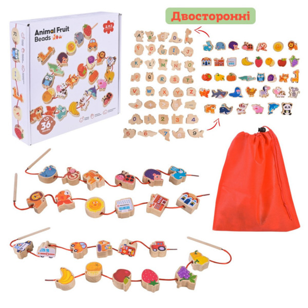 Дерев'яна іграшка Шнурівка C9429 двостороння (C9429)