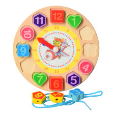 Рамка вкладиш Годинник Limo Toy MD 1270 зі шнурівкою, 18 см  Тигр (MD 1270-1)