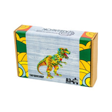 Фігурний дерев'яний пазл A3 "Тиранозавр Рекс" PuzA3-00718, 129 елементів (PuzA3-00718)