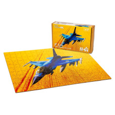 Фігурний дерев'яний пазл A3 "F16 Fighting Falcon" PuzA3-02023, 176 елементів (PuzA3-02023)