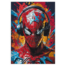 Фігурний пазл з дерева "Людина-павук" PZ003-A3W-AC 180-250 деталей, А3 з мішечком і стрічкою (PZ003-A3W-AC)