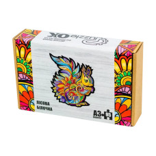 Фигурный деревянный пазл "Лесная белочка" PuzA3-00728, 95 деталей (PuzA3-00728)