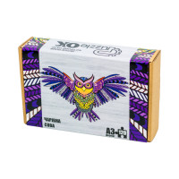 Фігурний дерев'яний пазл A3 "Чарівна сова" PuzA3-00723, 120 елементів (PuzA3-00723)