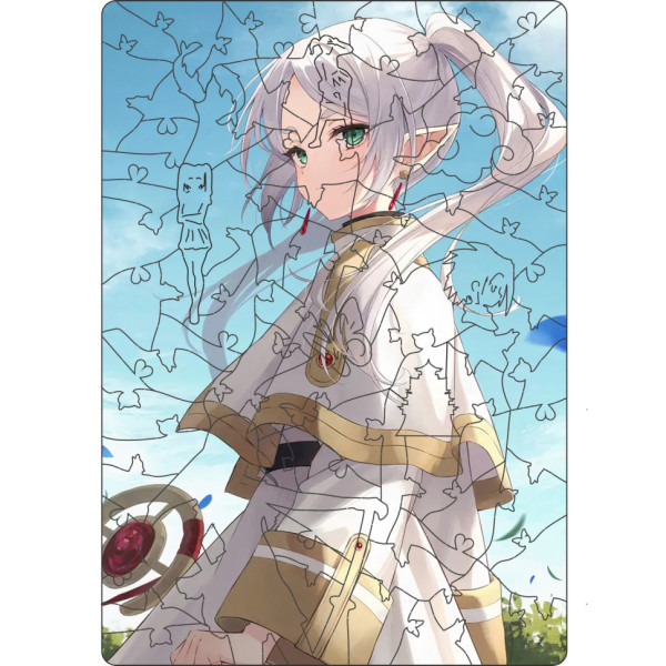 Фігурний пазл з дерева "Фрірен" PZ011-A4C-AC 75-125 деталей, розмір А4, картонна коробка (PZ011-A4C-AC)