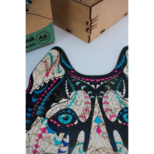 Фігурний дерев'яний пазл A3 "Сніжний хаскі" PuzA3-03112, 123 деталі (PuzA3-03112)