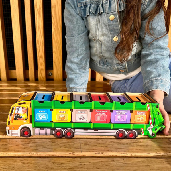 Настільна розвиваюча гра "Сортування сміття: сміттєвоз" Ubumblebees (ПСФ129) PSF129 комодик                                               (PSF129)