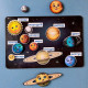 Дерев'яна розвиваюча дошка "Космос" Ubumblebees  (ПСД021) PSD021 планети на липучках (PSD021)
