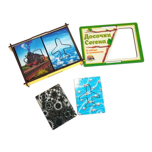 Дерев'яні Дощечки Сегена "Транспорт" Ubumblebees (ПСФ051) PSF051 з візерунками (PSF051)