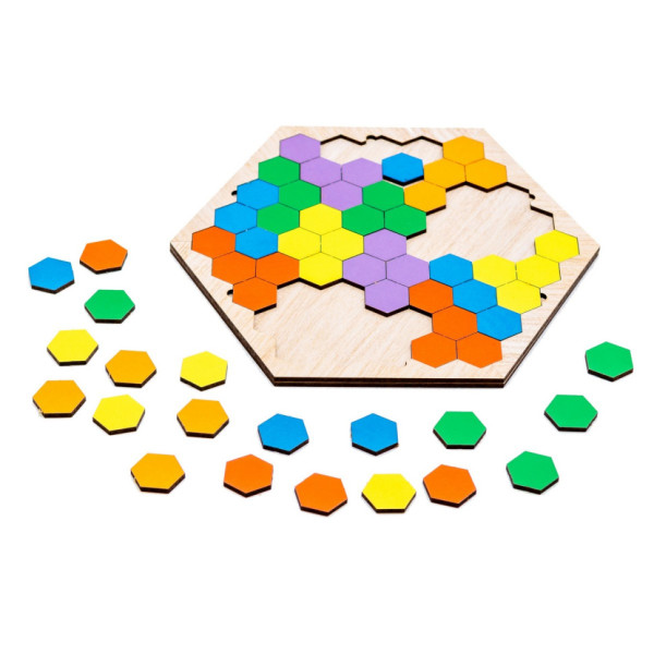 Настільна розвиваюча гра-пазл "Шестикутник" Арт-22079, 20 елементів (Арт-22079)