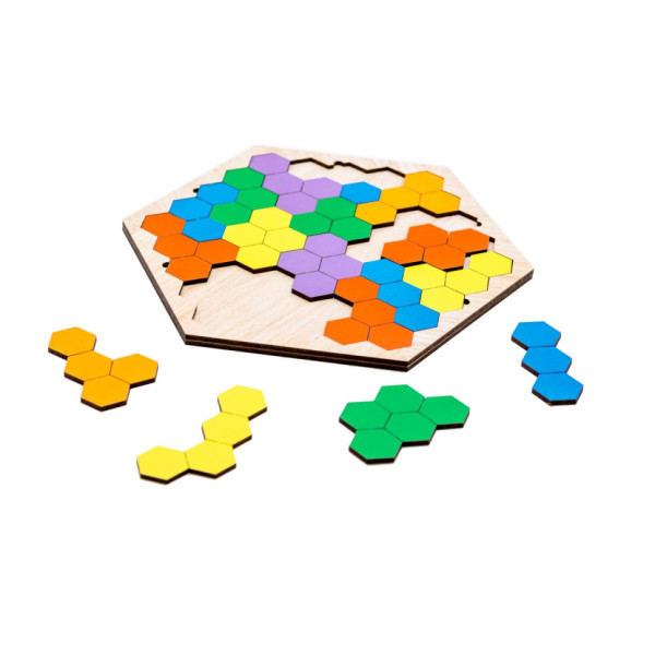Настільна розвиваюча гра-пазл "Шестикутник" Арт-22079, 20 елементів (Арт-22079)
