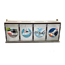 Настільна розвиваюча гра "Види транспорту" Ubumblebees (ПСФ109) PSF109 комодик-сортер (PSF109)