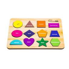 Розвиваюча дерев'яна іграшка "Фігури" Арт-11231, 12 елементів (Арт-11231)
