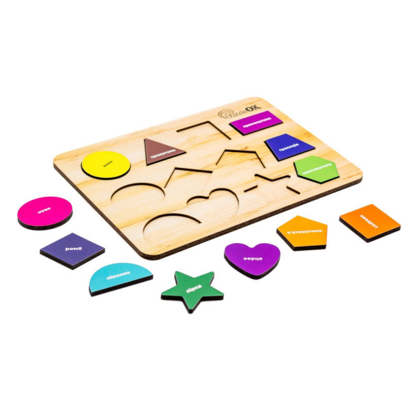 Розвиваюча дерев'яна іграшка "Фігури" Арт-11231, 12 елементів в магазині товарів для дому Евро Буд