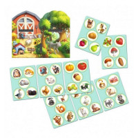 Деревянная настольная игра "Дикие и домашние животные" Ubumblebees (ПСФ021) PSF021 сортер-комодик(PSF021)