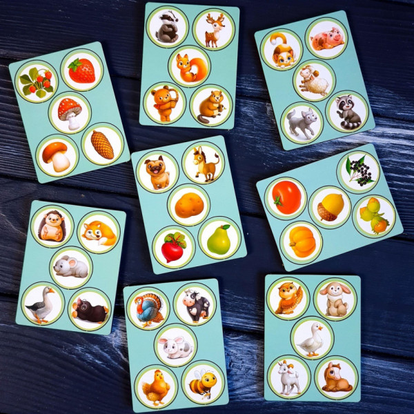 Дерев'яна настільна гра "Дикі та свійські тварини" Ubumblebees (ПСФ021) PSF021 сортер-комодик (PSF021)