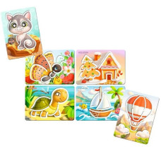 Дерев'яні трафарети для дітей Ubumblebees (ПСФ095) PSF095 великі 6 шт (PSF095)