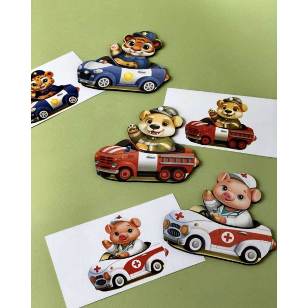 Настільна гра "Веселі водії" Ubumblebees (ПСФ080) PSF080 з картками (PSF080)