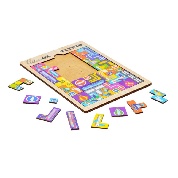 Розвиваюча дерев'яна іграшка "Тетріс Транспорт" Puz-22922 (Puz-22922)