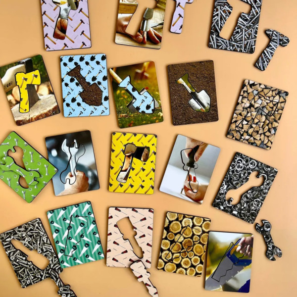 Дерев'яні Дощечки Сегена "Інструменти" Ubumblebees (ПСФ098) PSF098 з візерунками (PSF098)