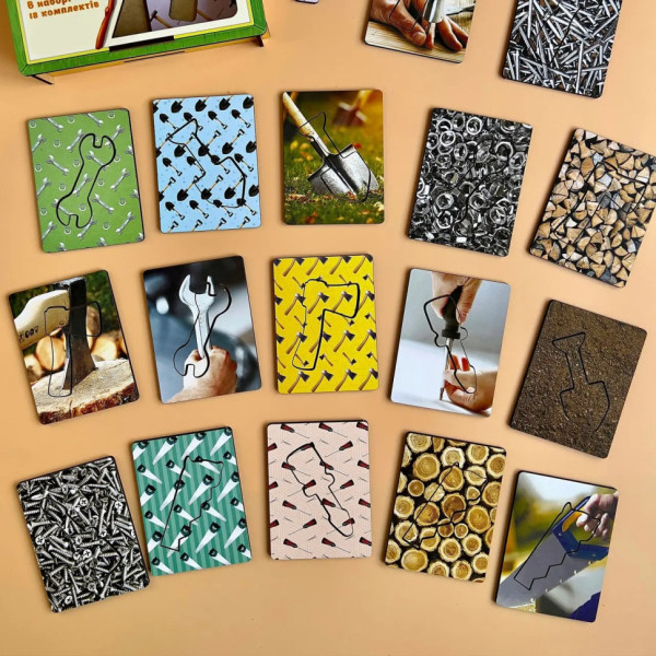 Дерев'яні Дощечки Сегена "Інструменти" Ubumblebees (ПСФ098) PSF098 з візерунками (PSF098)