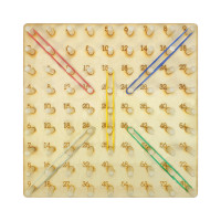 Детская развивающая игрушка "Математический геоборд" AS-7135 дерево(AS-7135)