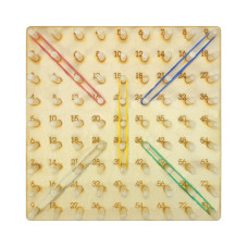 Детская развивающая игрушка "Математический геоборд" AS-7135 дерево(AS-7135)