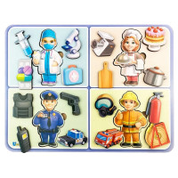 Настольная развивающая игра "Профессии" Ubumblebees (ПСФ160) PSF160 деревянная (PSF160)