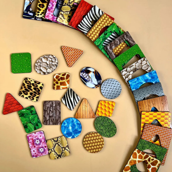 Дерев'яні Дощечки Сегена "Пер'я" Ubumblebees (ПСД086) PSD086 з візерунками (PSD086)