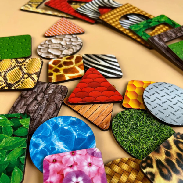 Дерев'яні Дощечки Сегена "Пер'я" Ubumblebees (ПСД086) PSD086 з візерунками (PSD086)