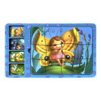 Дерев'яна настільна гра "Етапи розвитку метелика" Ubumblebees (ПСФ017) PSF017 сортер-пазл (PSF017)