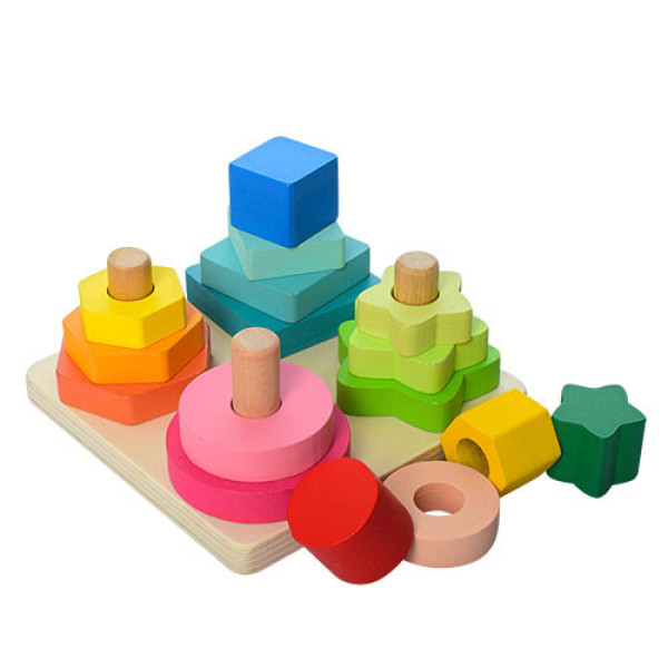 Розвиваючий набір Геометрика MD 1190 дерев'яний (MD 1190)